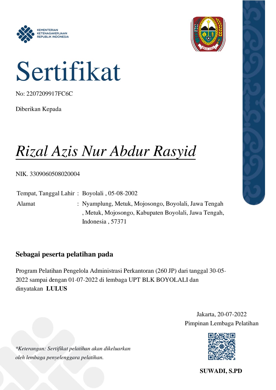 Pelatihan Administrasi Perkantoran