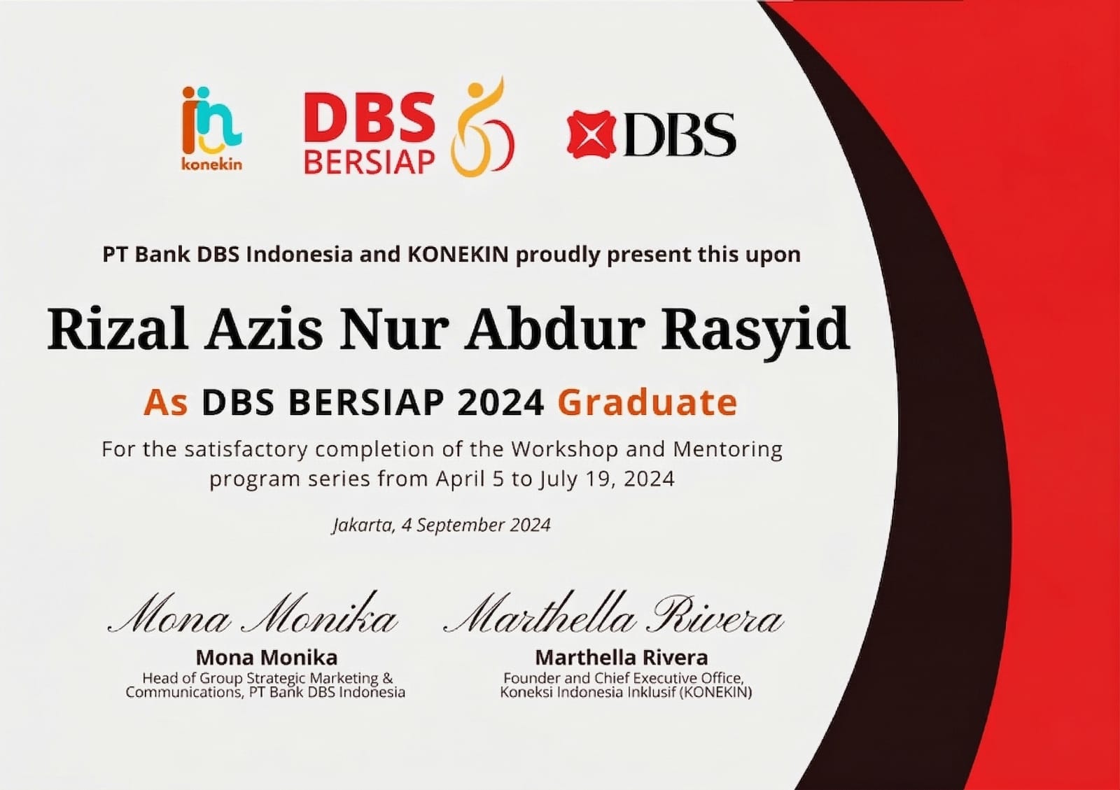 DBS BERSIAP 2024 Graduate