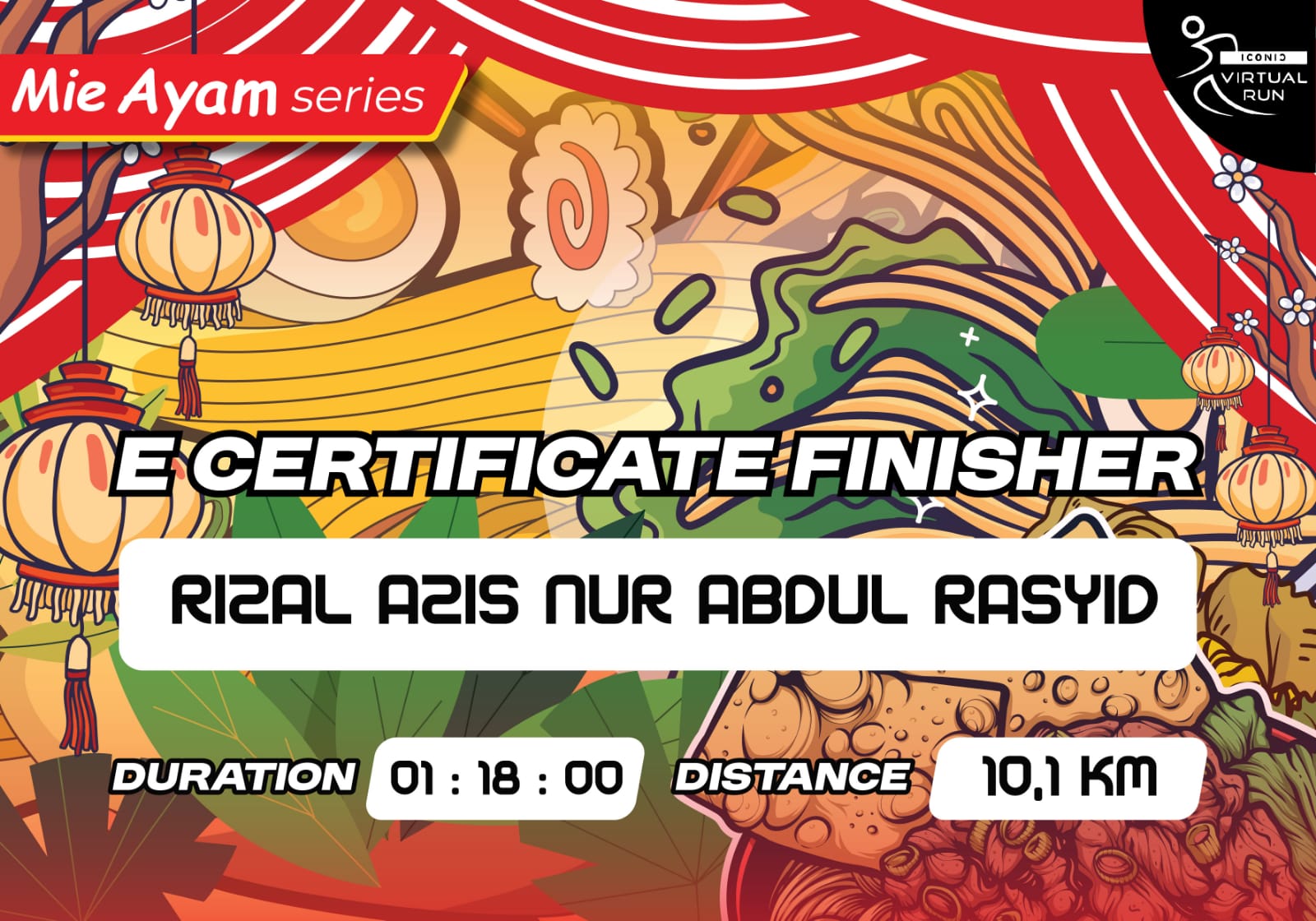 Sertifikat Virtual Run Mie Ayam
